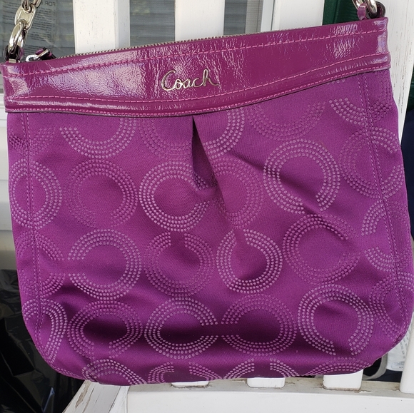 Coach Handbags - Coach purple shoulder bag.